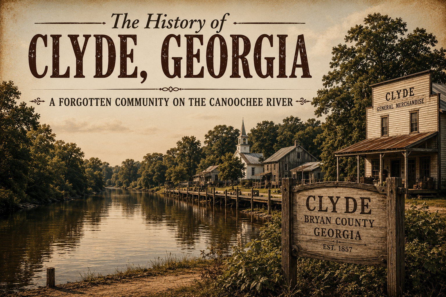Clyde, Georgia: The Forgotten River Community Time Nearly Erased